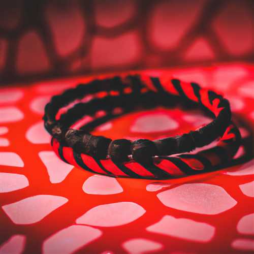 Black and Red Bracelets
